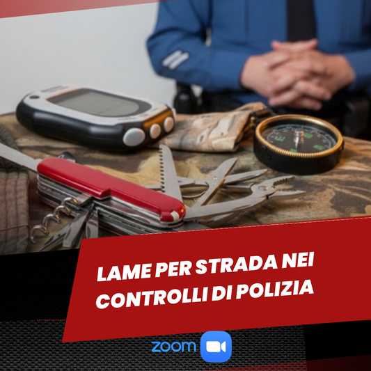 LAME PER STRADA NEL CONTROLLO DI POLIZIA
